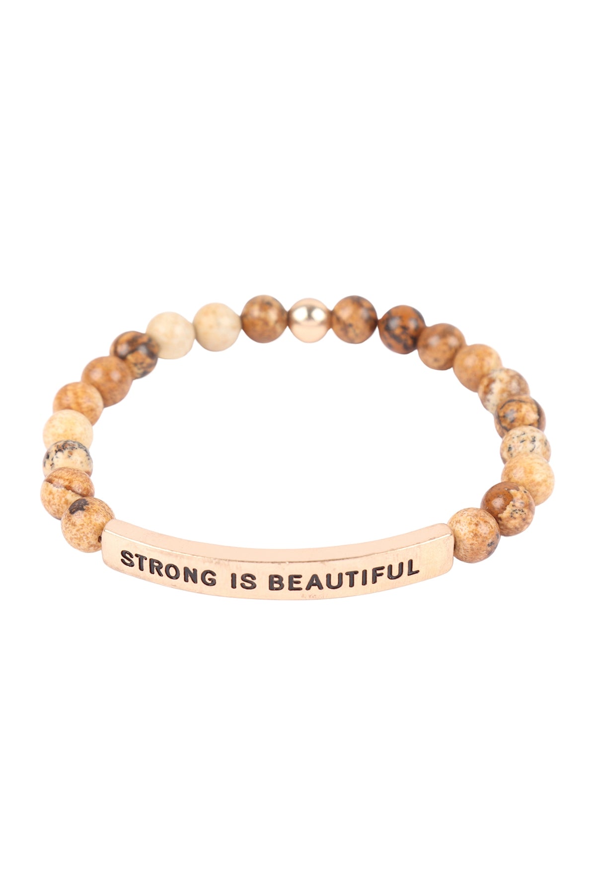 Strong is Beautiful Inspirational Bracelet