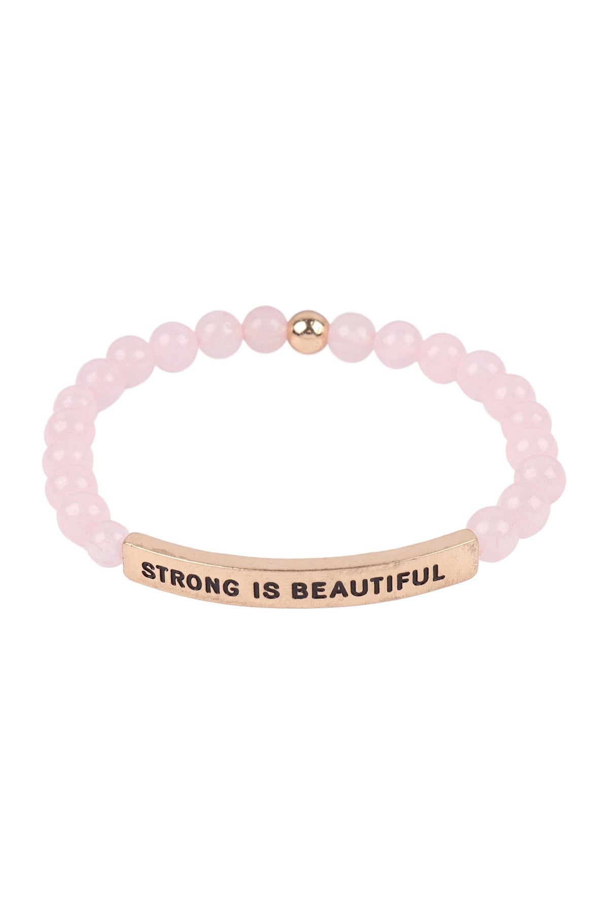 Strong is Beautiful Inspirational Bracelet