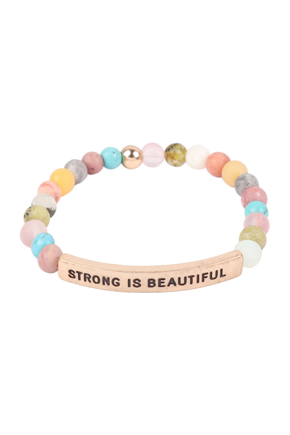 Strong is Beautiful Inspirational Bracelet