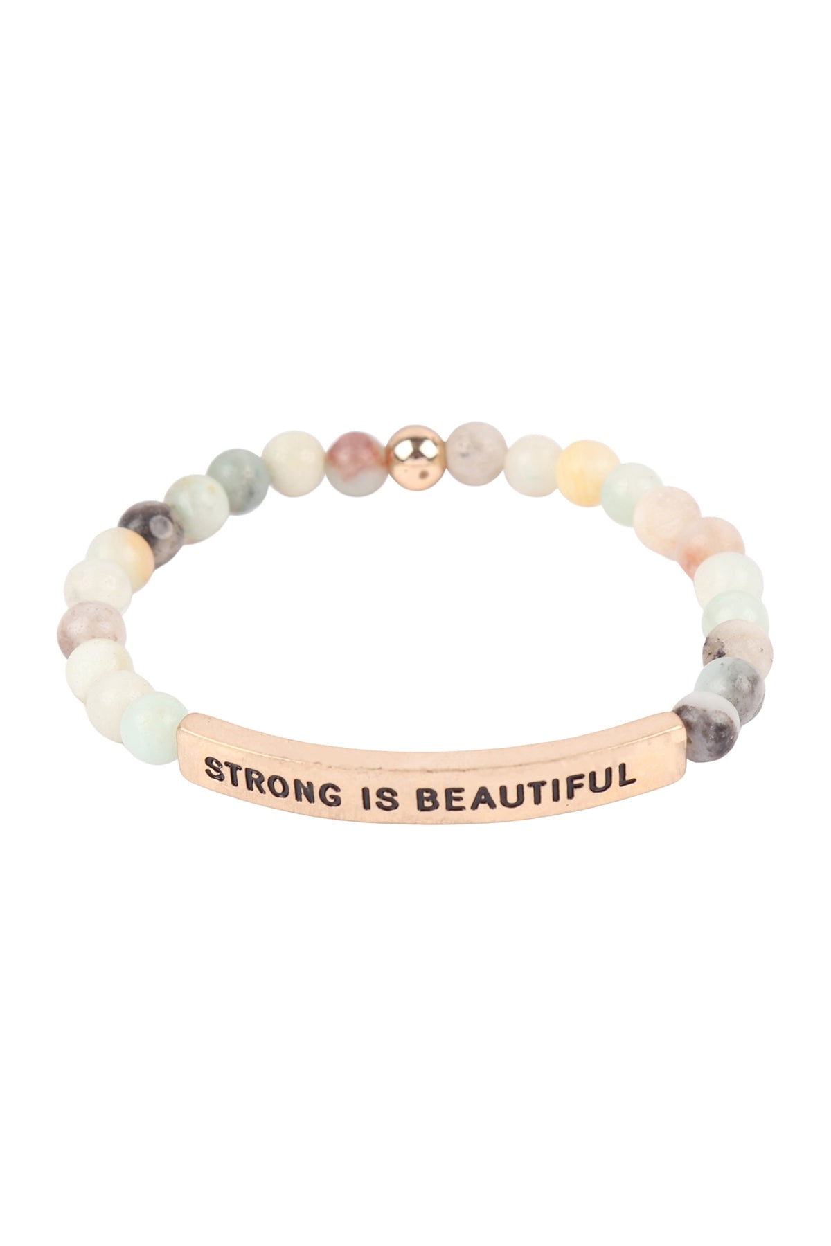 Strong is Beautiful Inspirational Bracelet