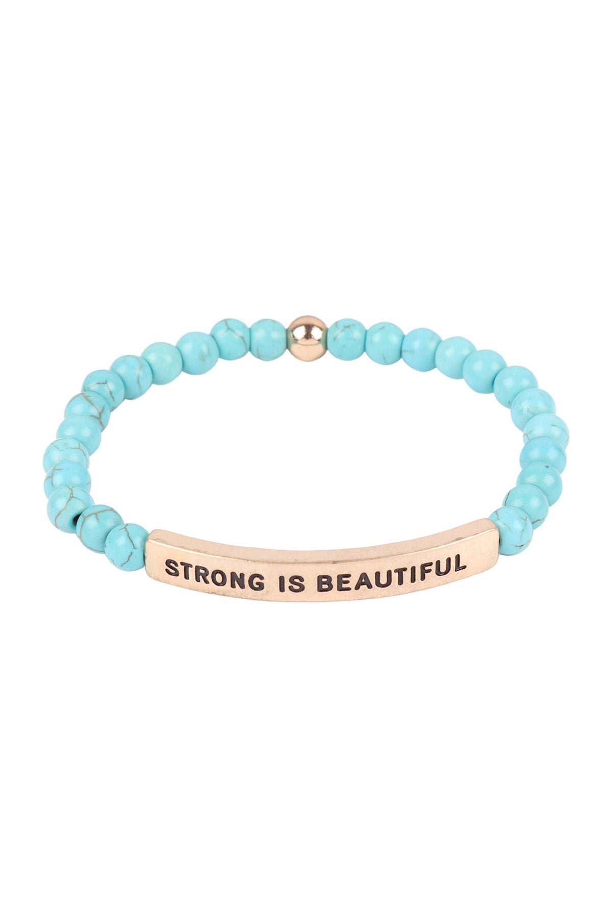 Strong is Beautiful Inspirational Bracelet
