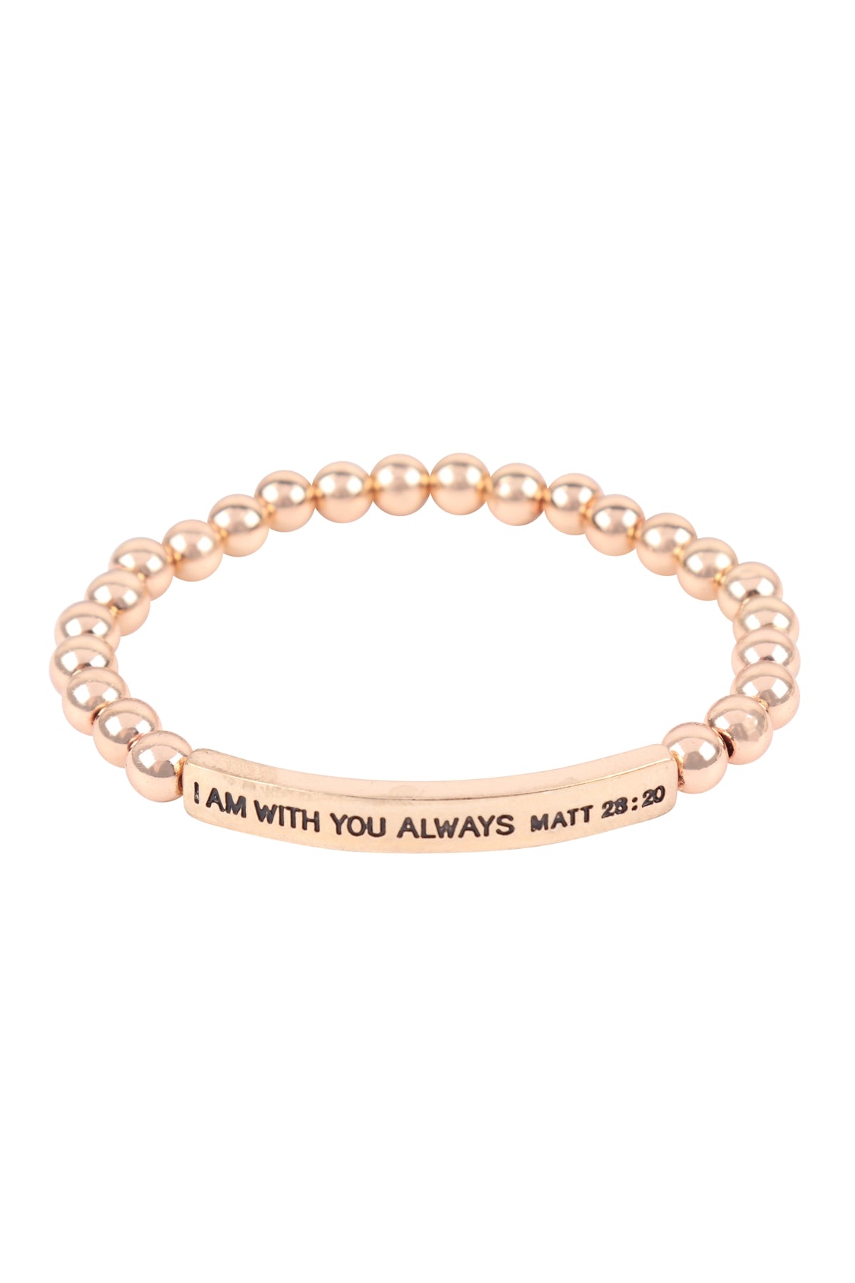 I Am w/ You Always Matt 28:20 Inspirational Bracelet
