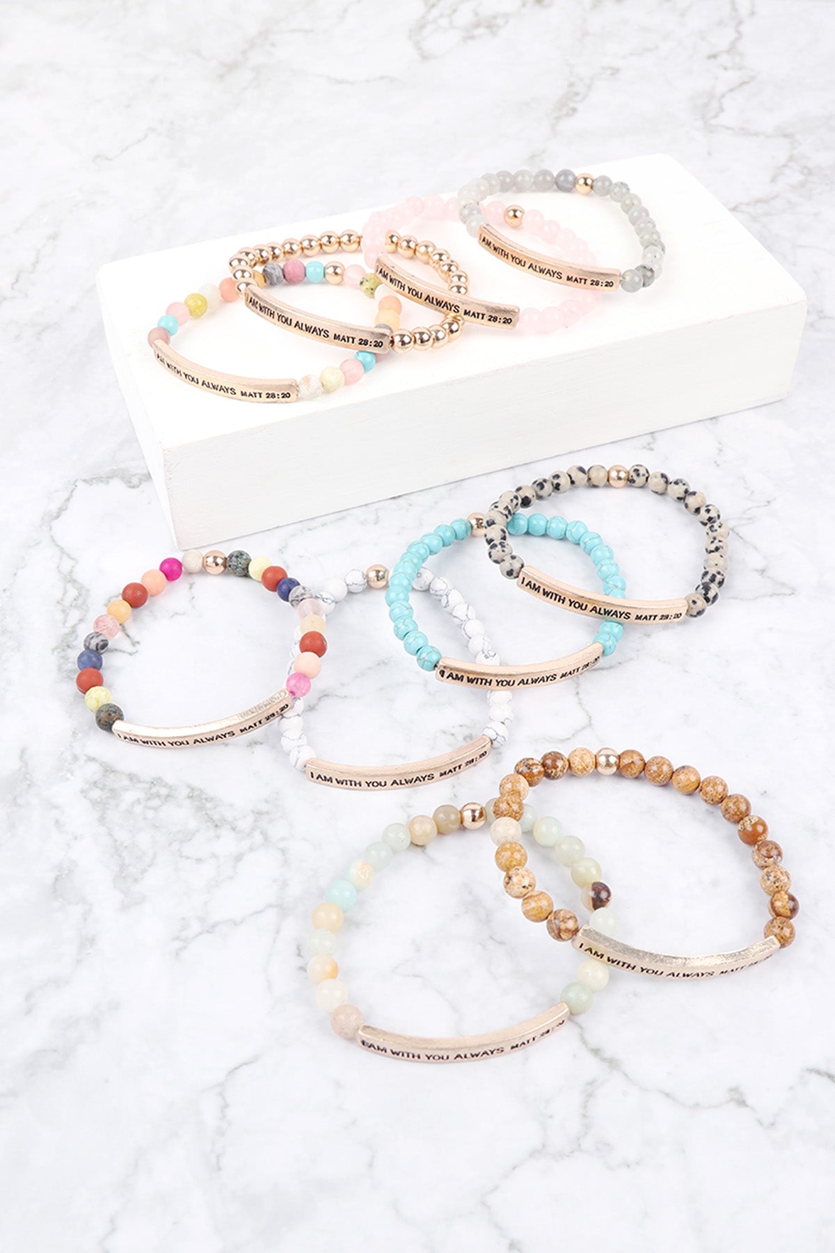 I Am w/ You Always Matt 28:20 Inspirational Bracelet