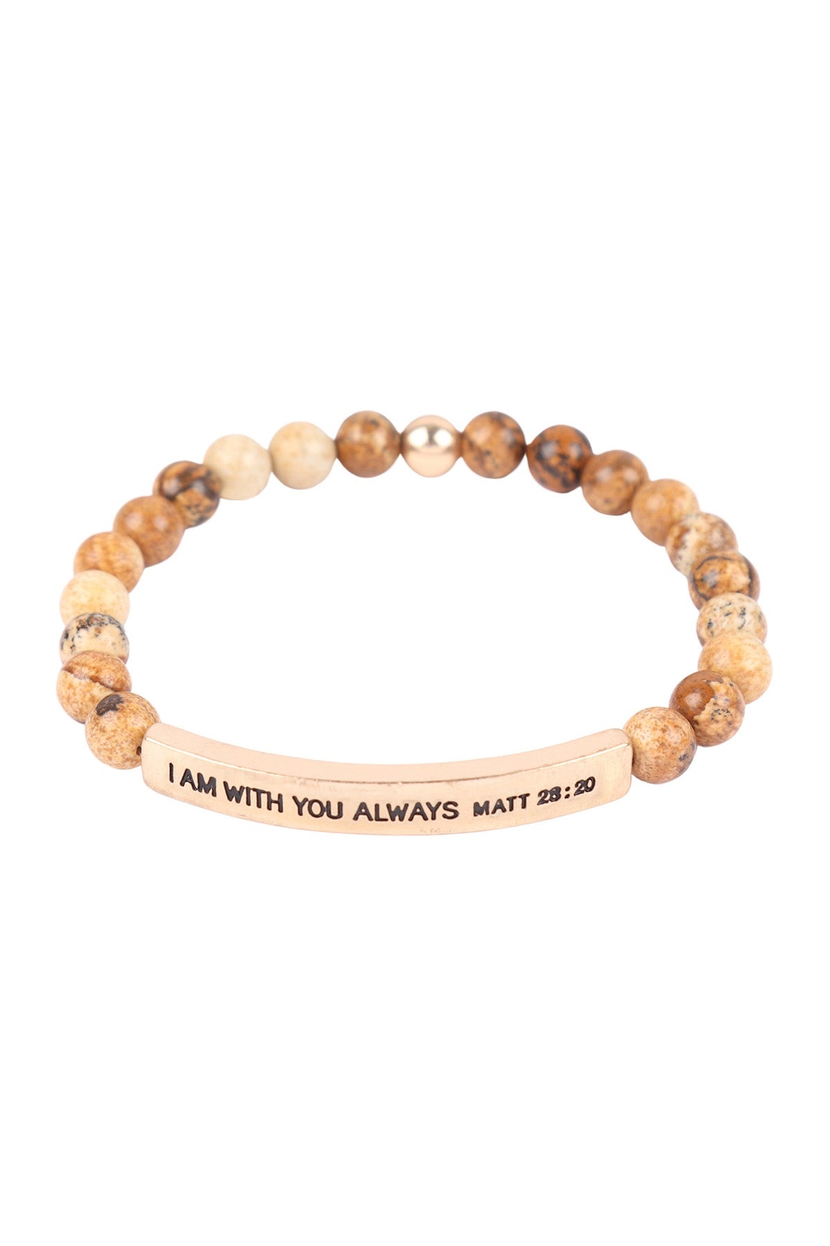 I Am w/ You Always Matt 28:20 Inspirational Bracelet