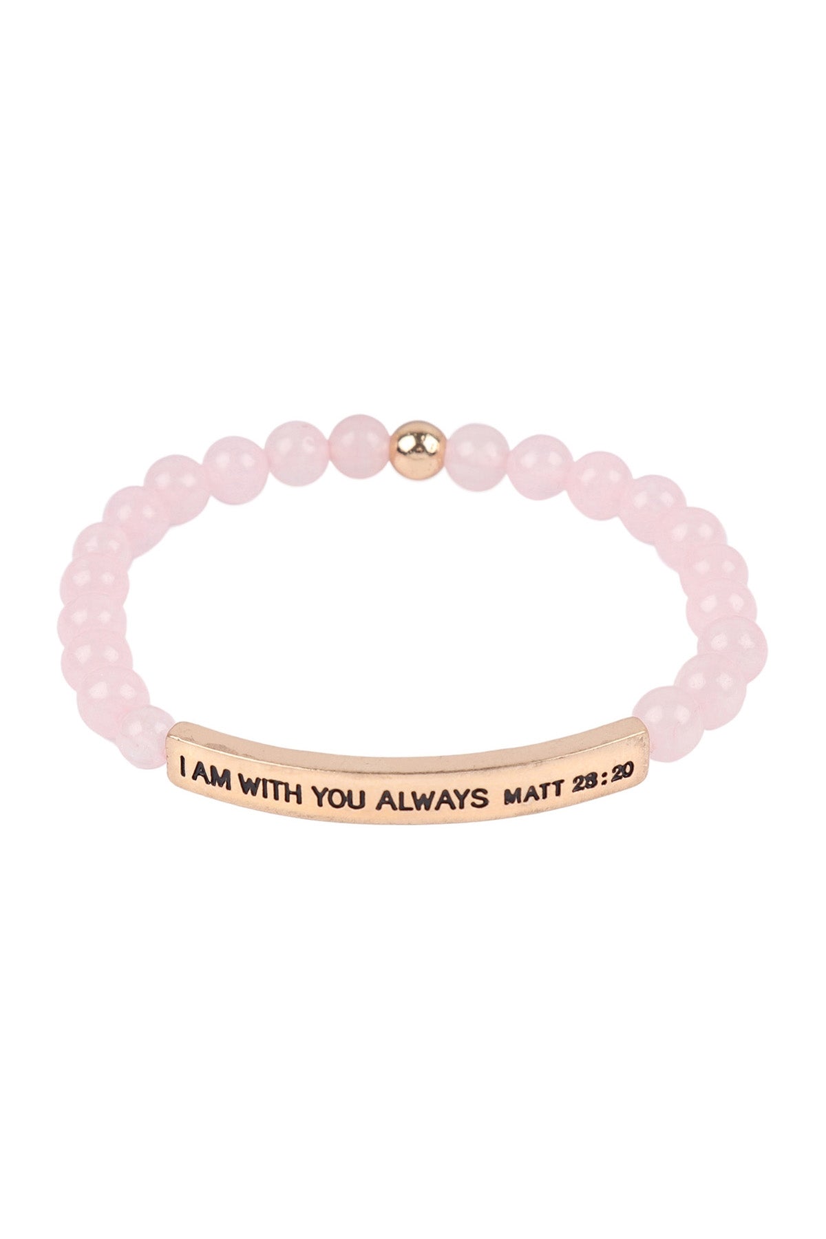I Am w/ You Always Matt 28:20 Inspirational Bracelet