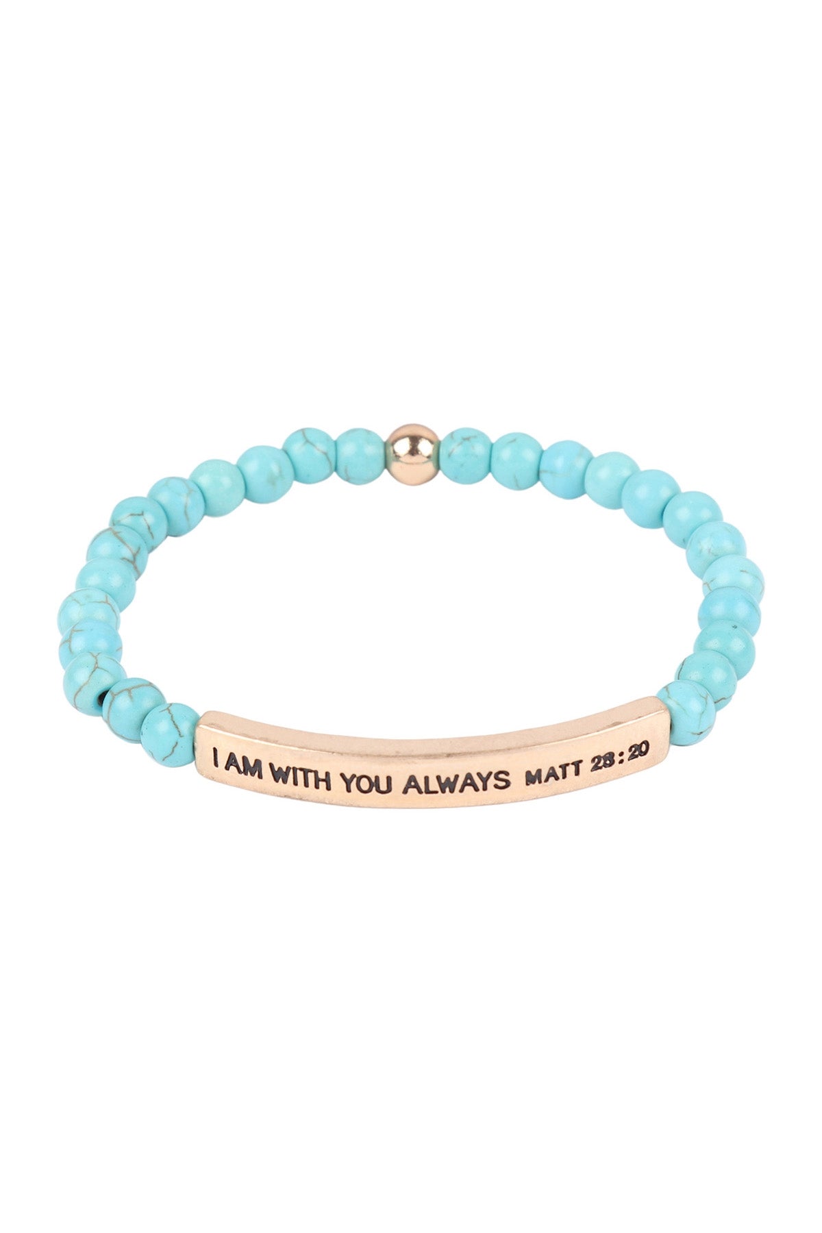 I Am w/ You Always Matt 28:20 Inspirational Bracelet