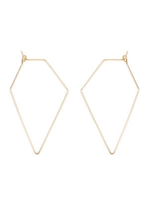 Polygon Brass Earring