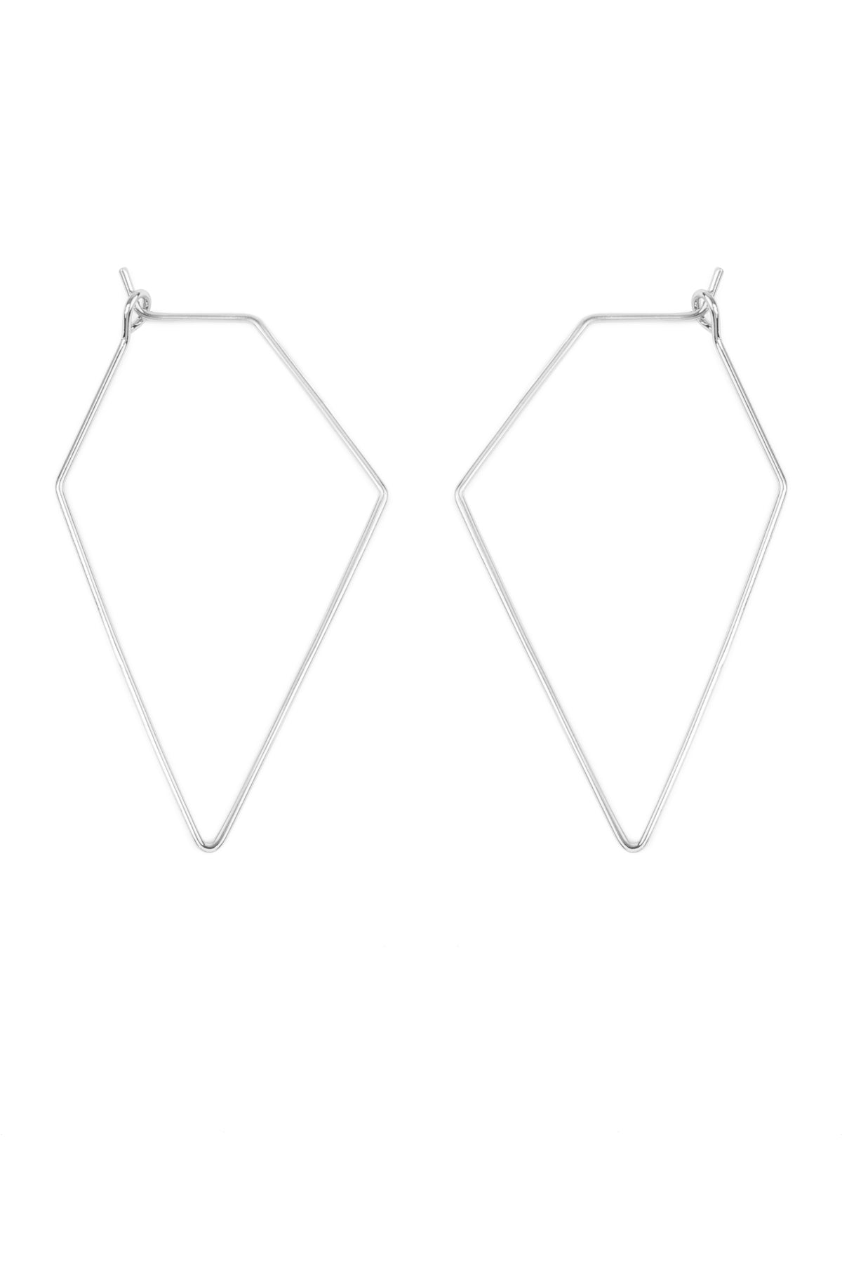 Gold Polygon Brass Earring