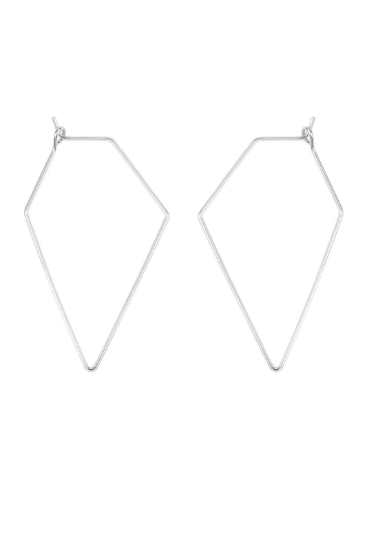 Gold Polygon Brass Earring