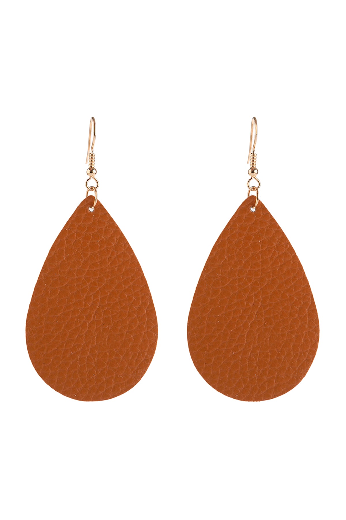 Teardrop Leather Earrings / 6PAIRS