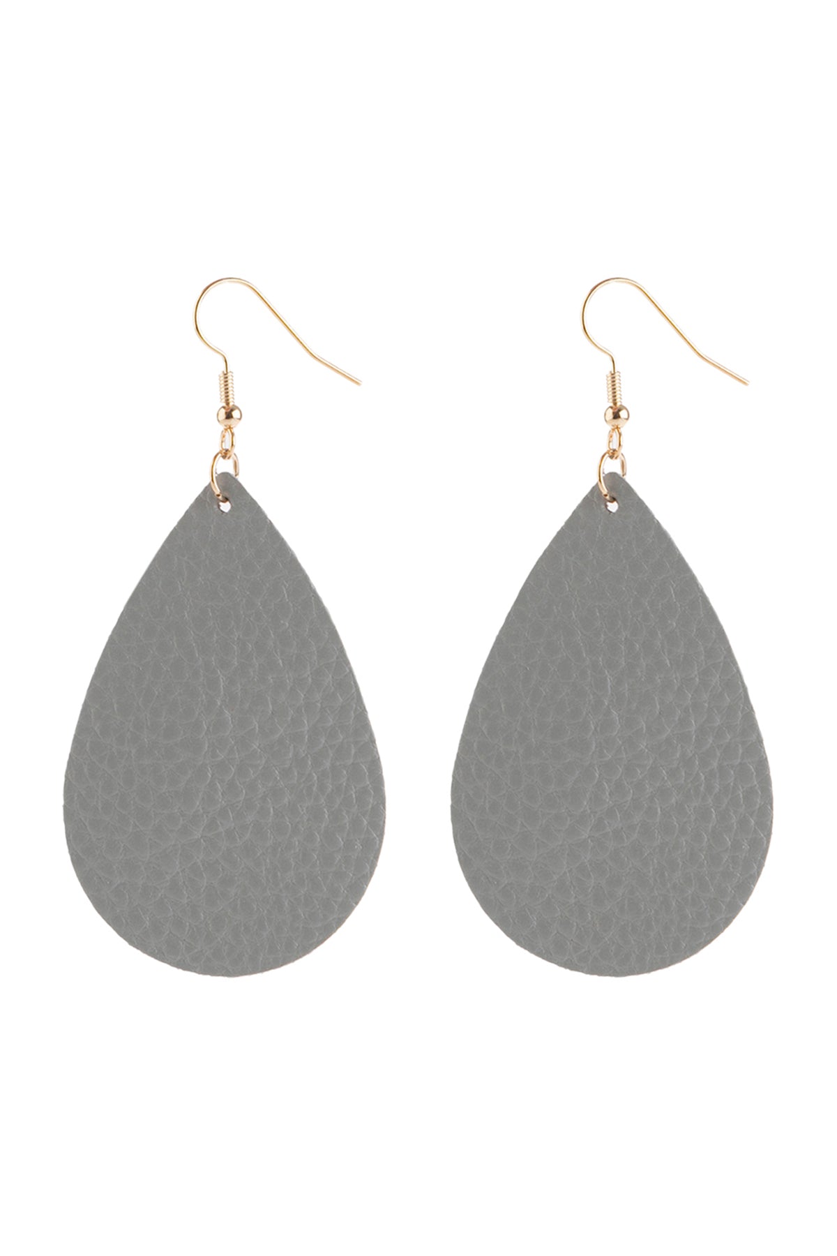 Teardrop Leather Earrings / 6PAIRS