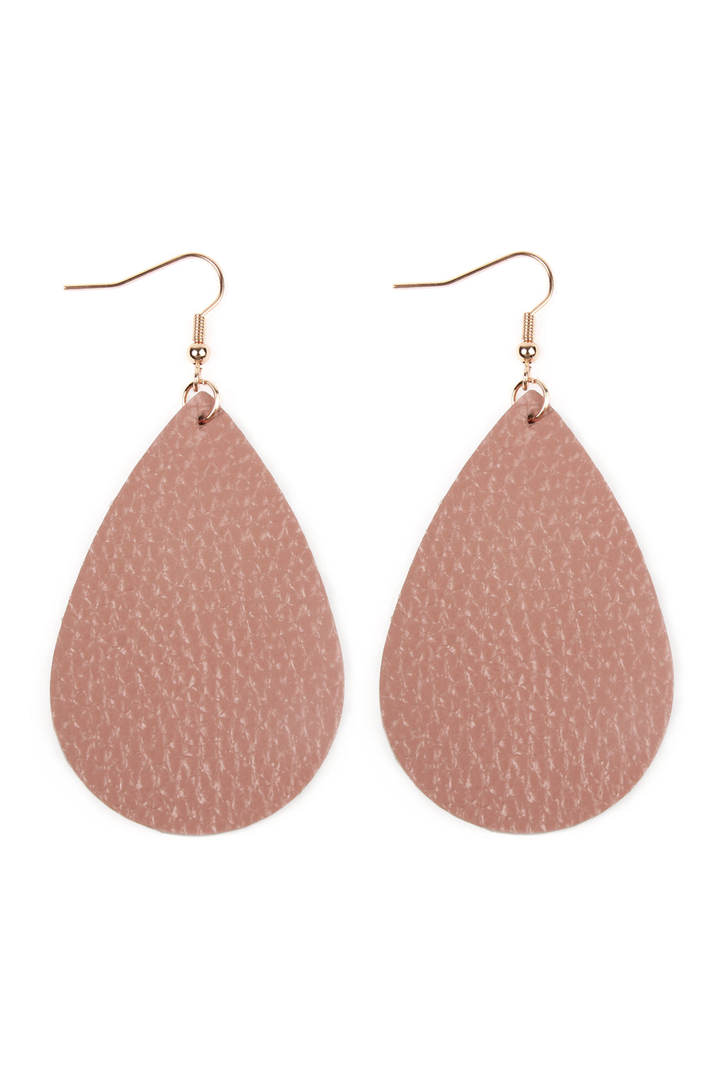 Teardrop Leather Earrings / 6PAIRS