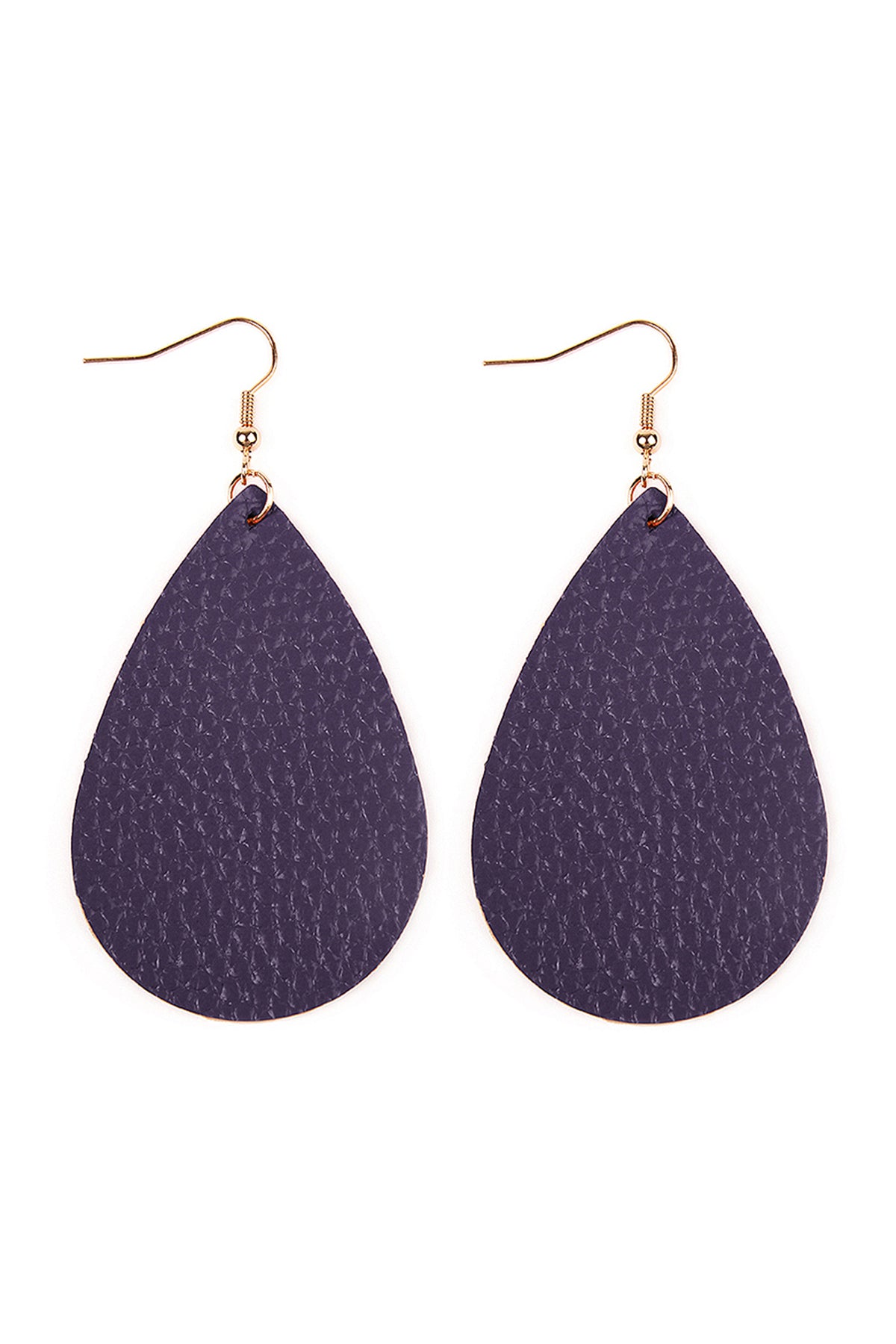 Teardrop Leather Earrings / 6PAIRS
