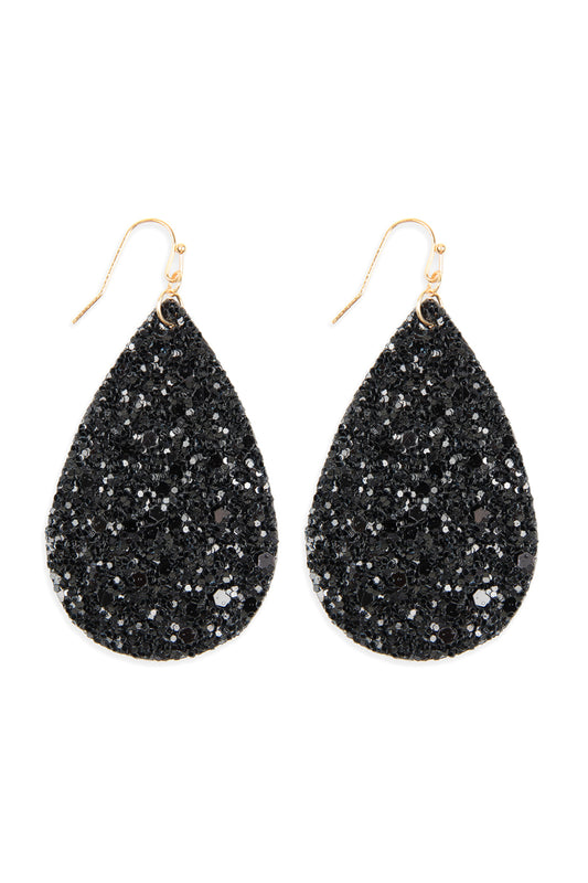 Sequin Teardrop Earrings / 6PAIRS