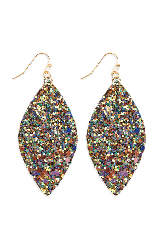 Sequin Marquise Drop Earrings