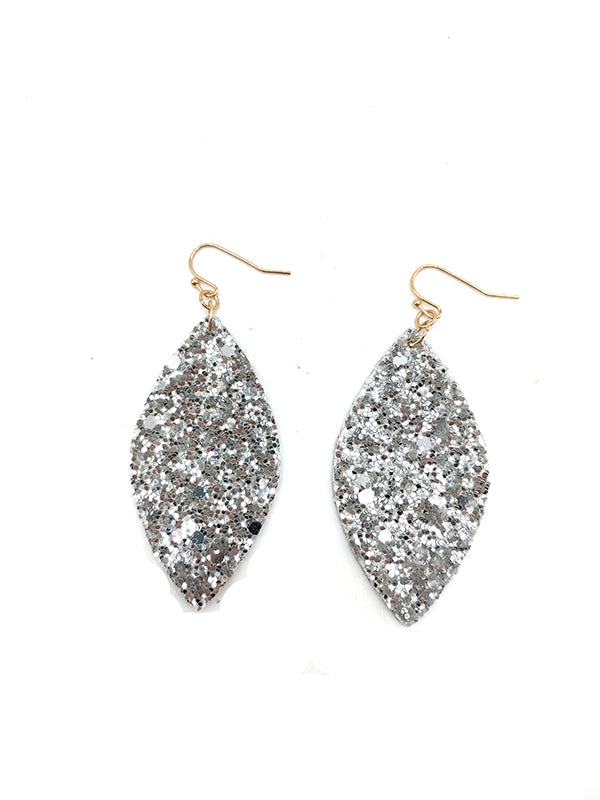 Sequin Marquise Drop Earrings