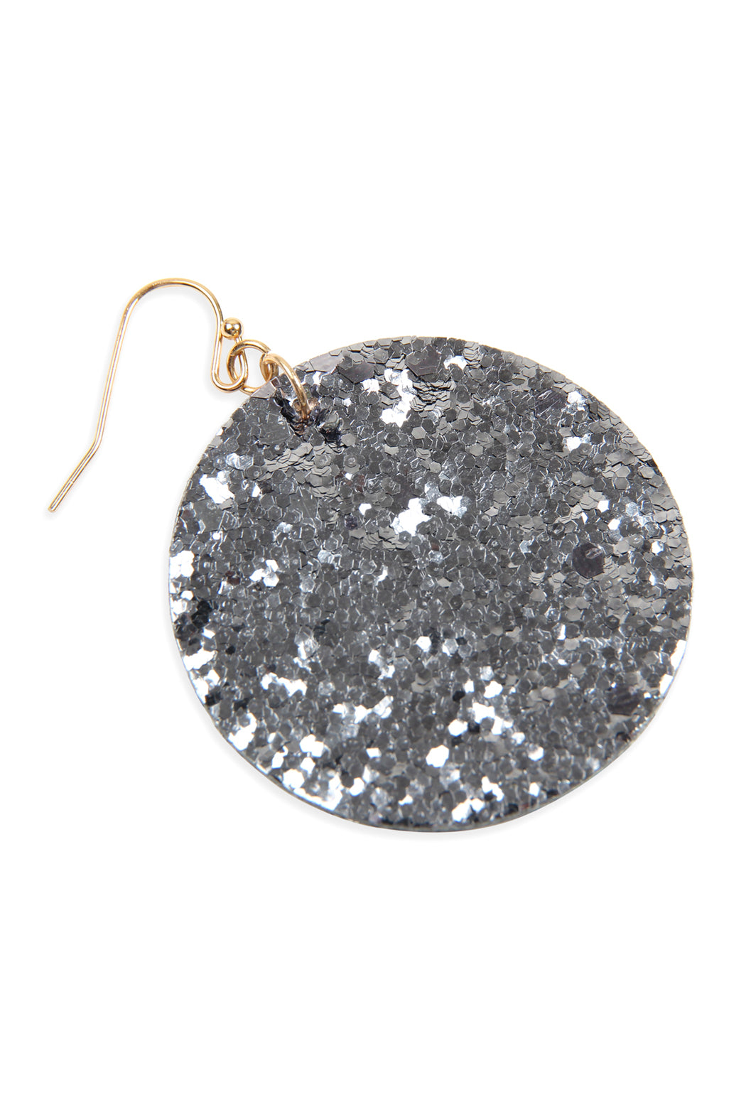 Sequin Circle Drop Earrings