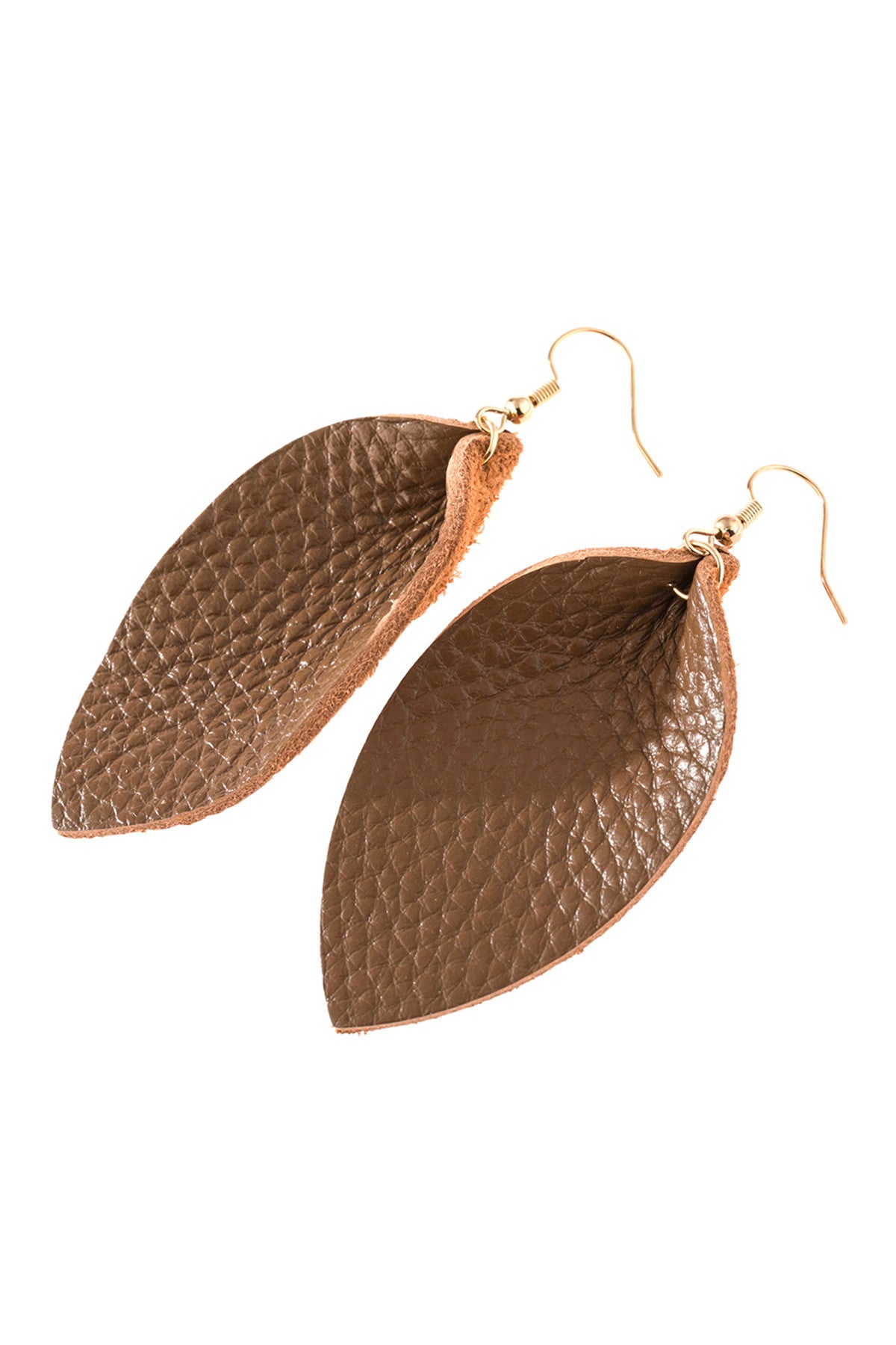 Pinched Teardrop Hoop Drop Earrings