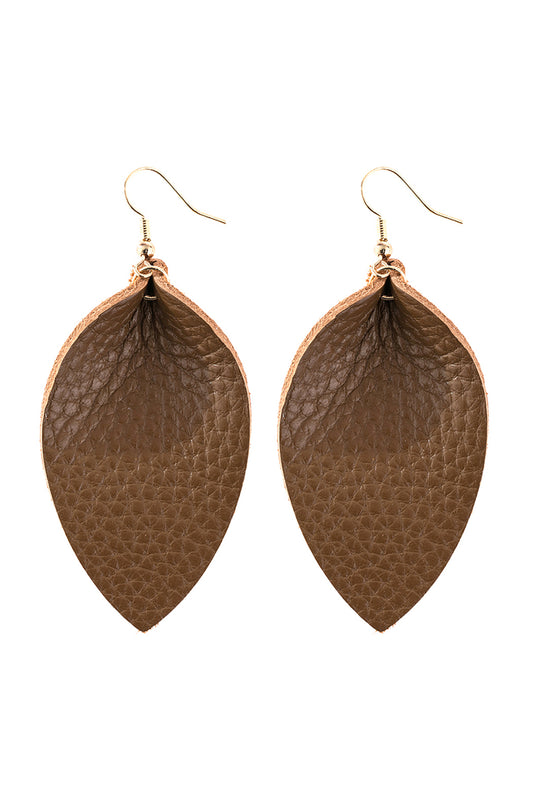 Pinched Teardrop Hoop Drop Earrings / 6PAIRS