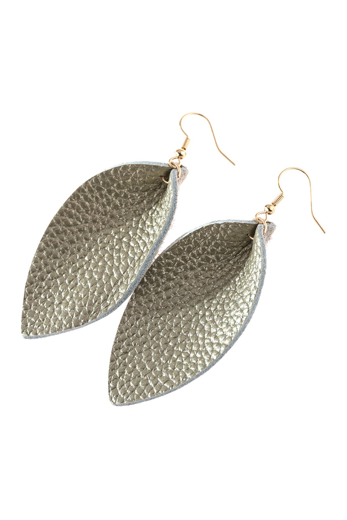 Pinched Teardrop Hoop Drop Earrings