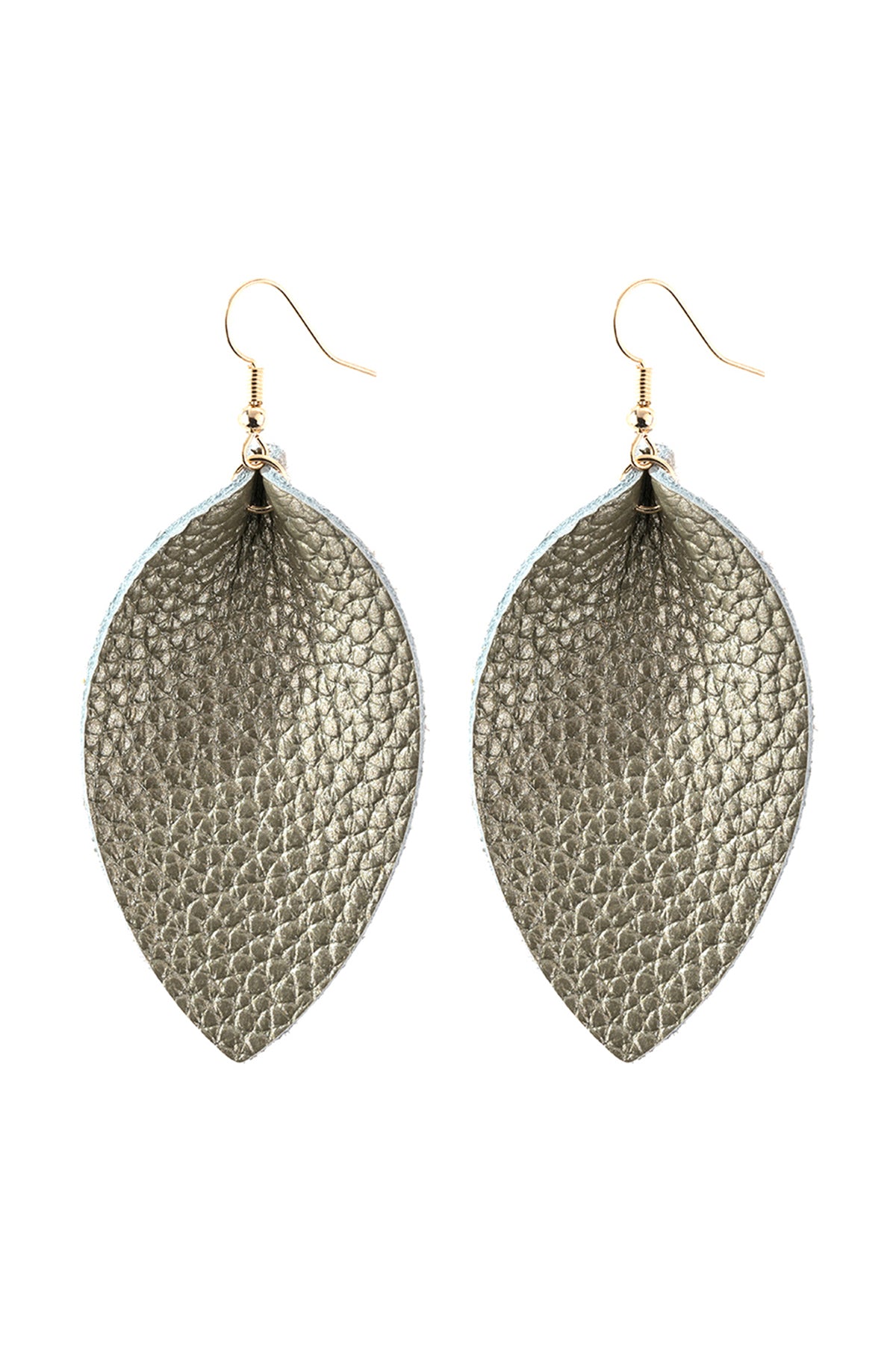Pinched Teardrop Hoop Drop Earrings / 6PAIRS