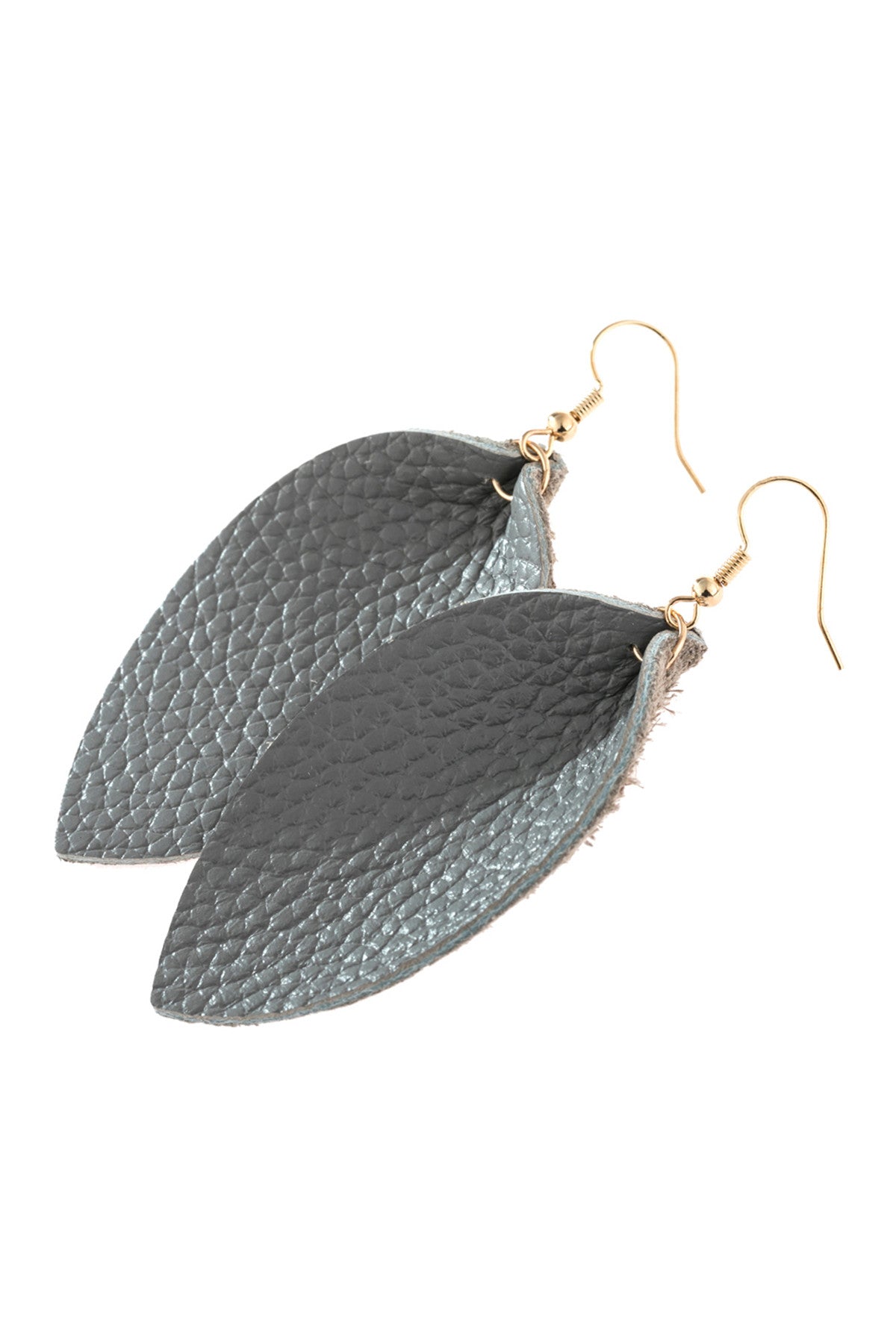 Pinched Teardrop Hoop Drop Earrings