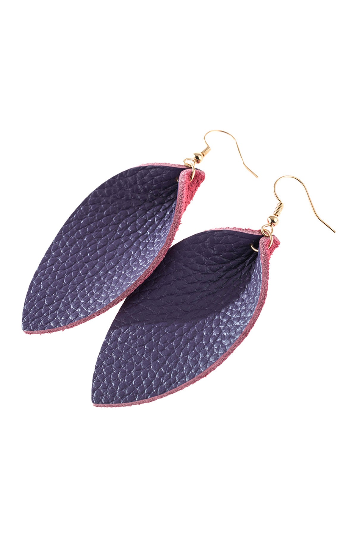 Pinched Teardrop Hoop Drop Earrings