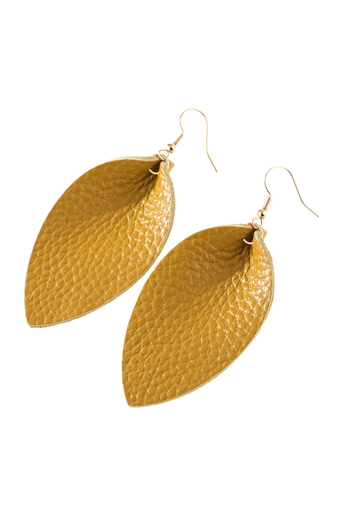 Pinched Teardrop Hoop Drop Earrings