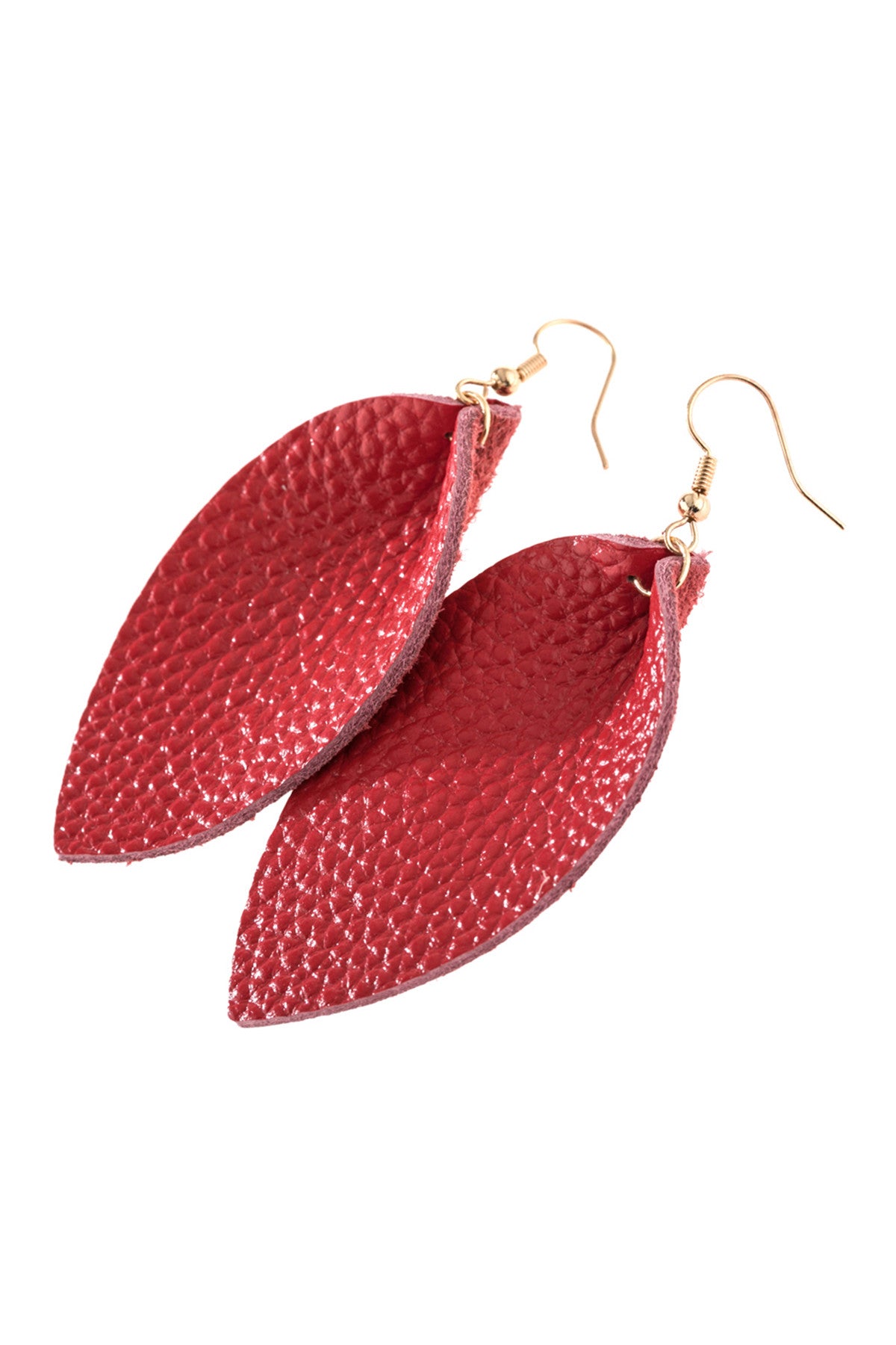 Pinched Teardrop Hoop Drop Earrings