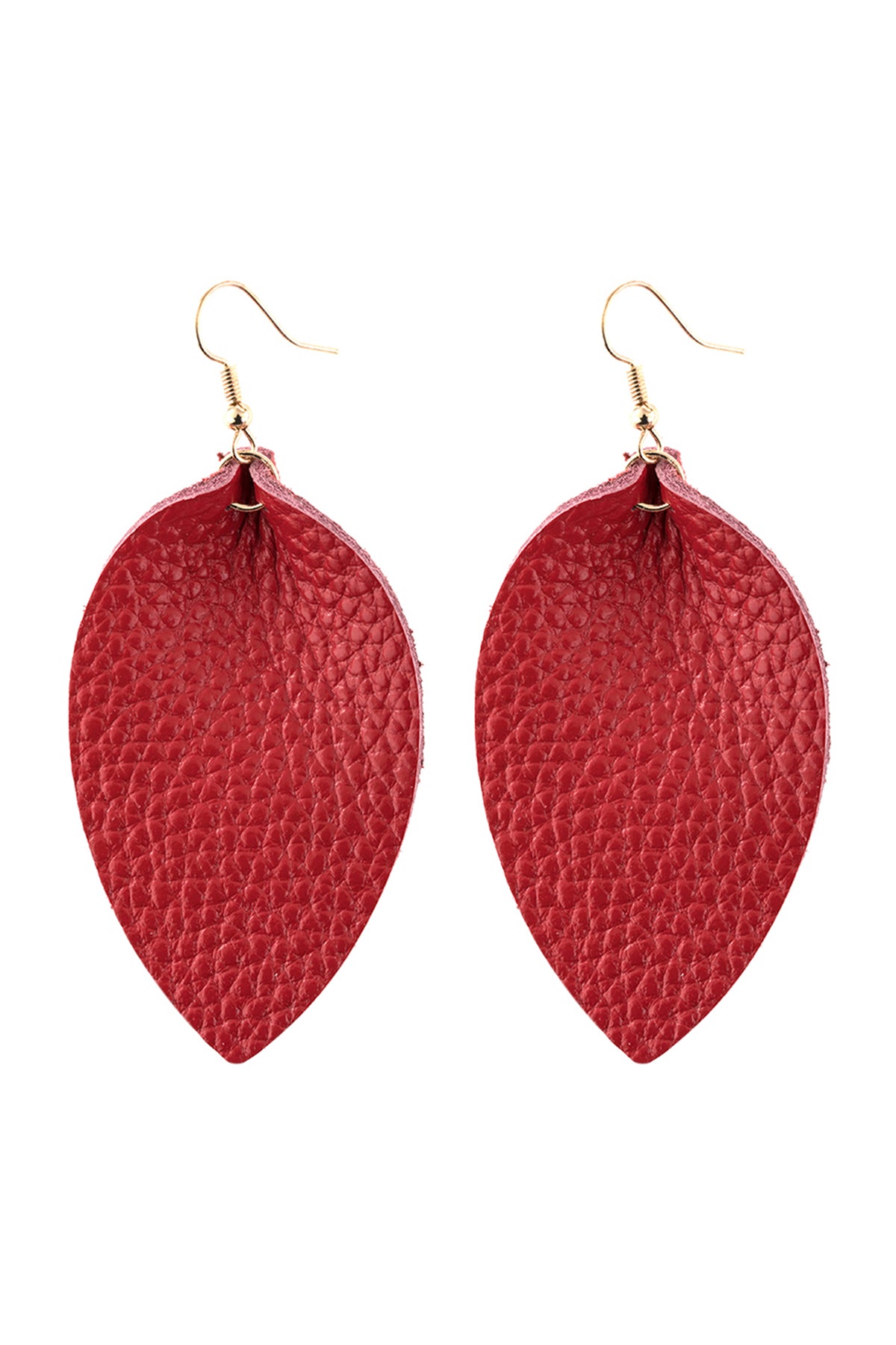 Pinched Teardrop Hoop Drop Earrings / 6PAIRS