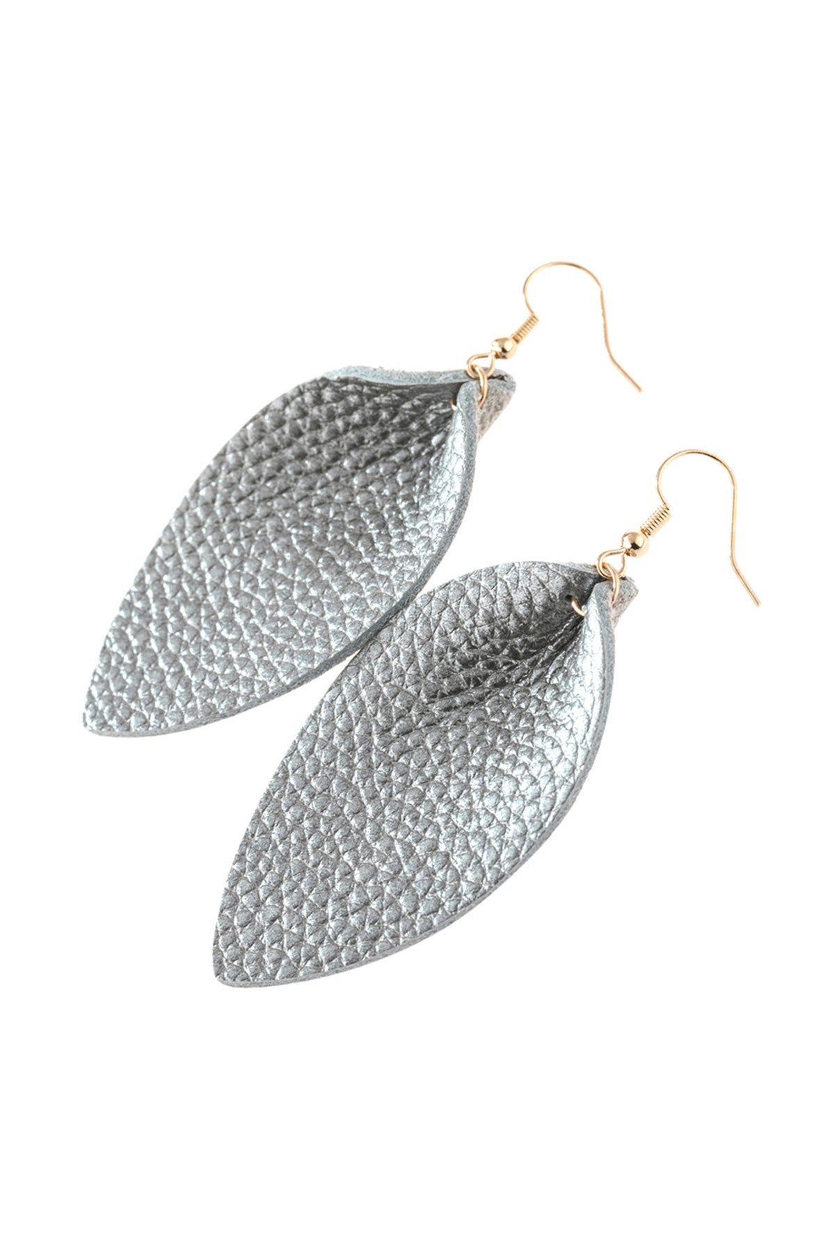 Pinched Teardrop Hoop Drop Earrings