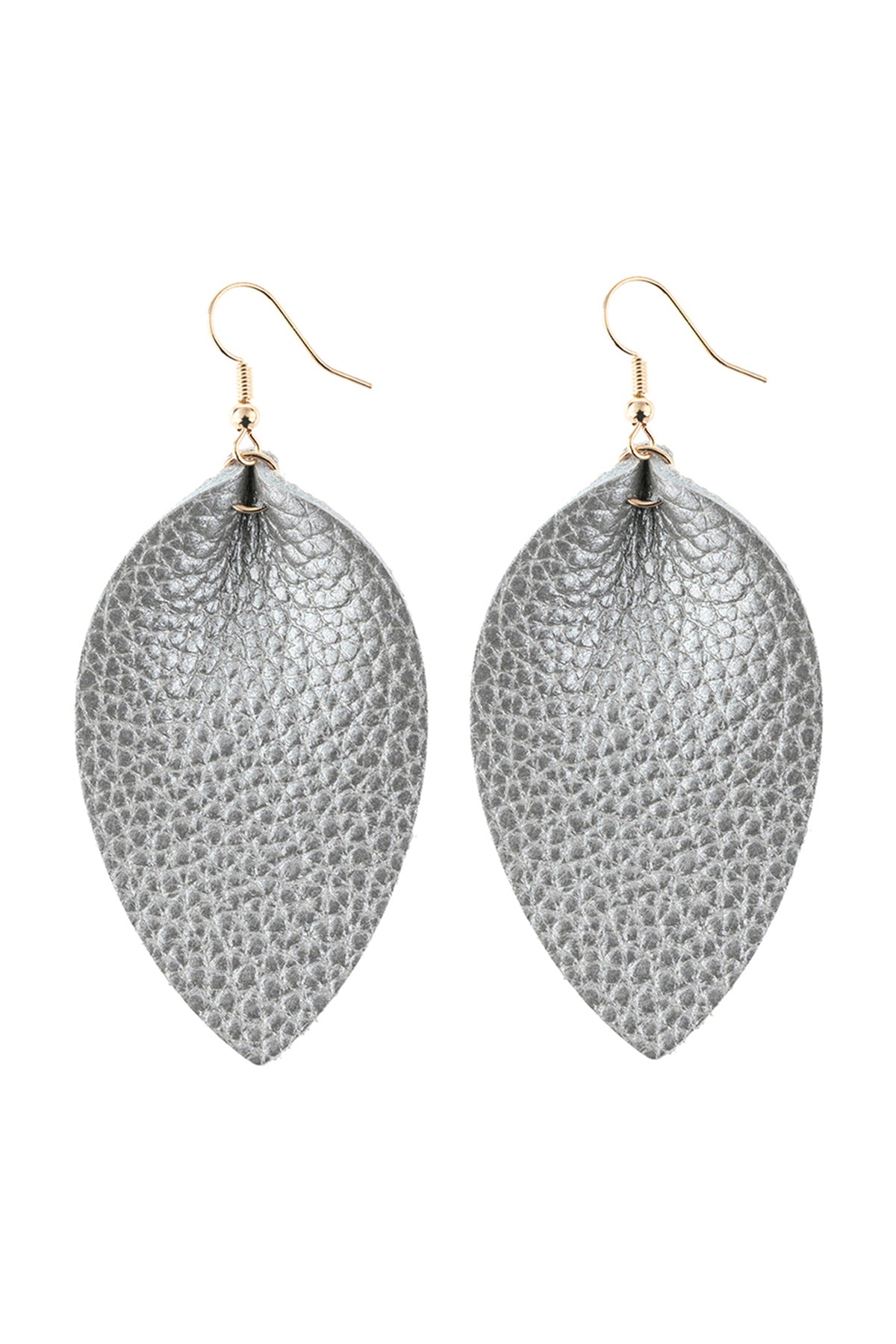 Pinched Teardrop Hoop Drop Earrings / 6PAIRS