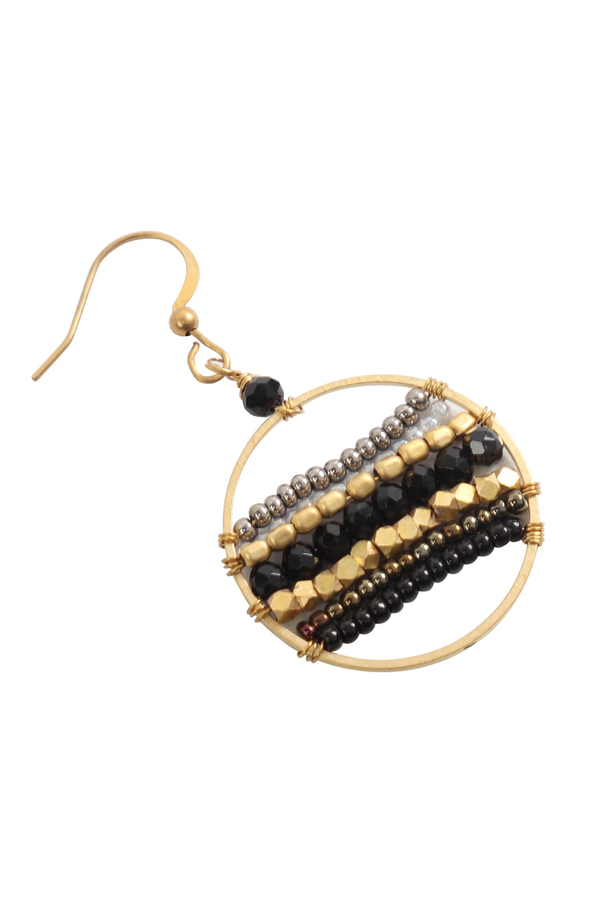 Multicolor Mixed Beads Drop Earrings