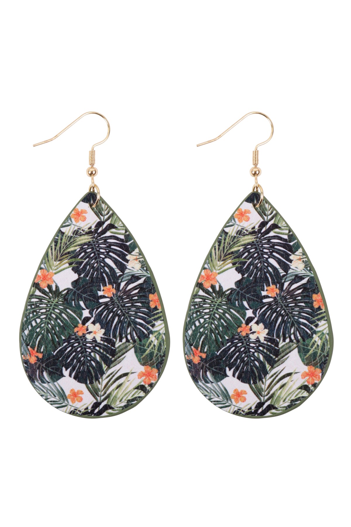 Print Teardrop Earrings