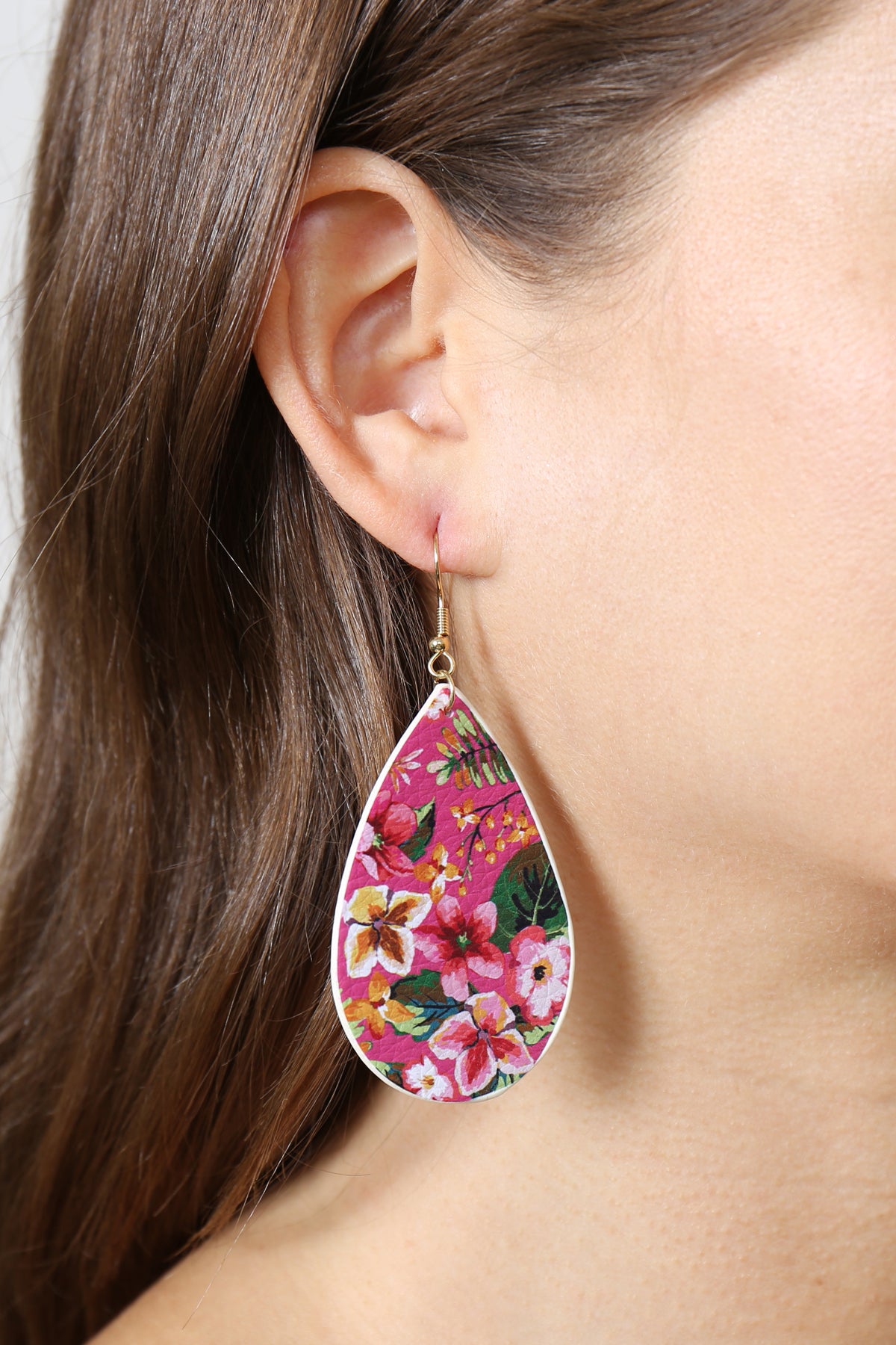 Print Teardrop Earrings