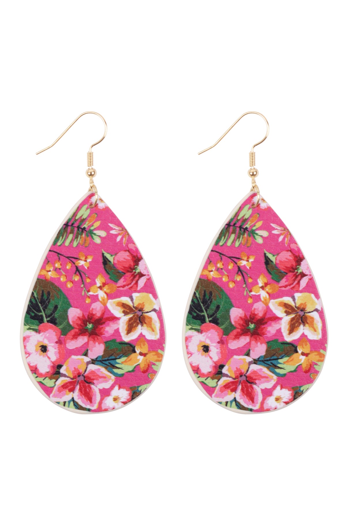 Print Teardrop Earrings