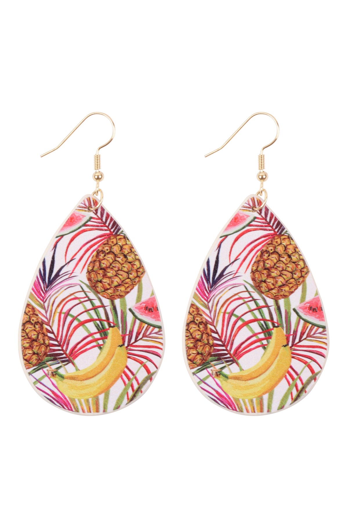 Print Teardrop Earrings