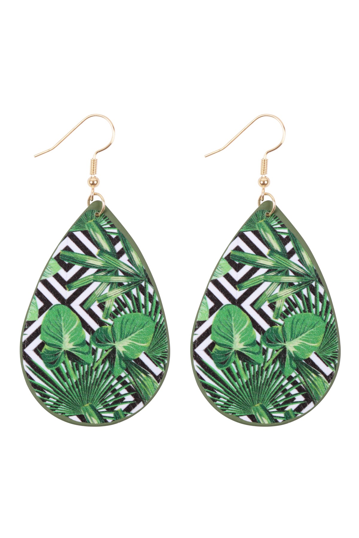 Print Teardrop Earrings