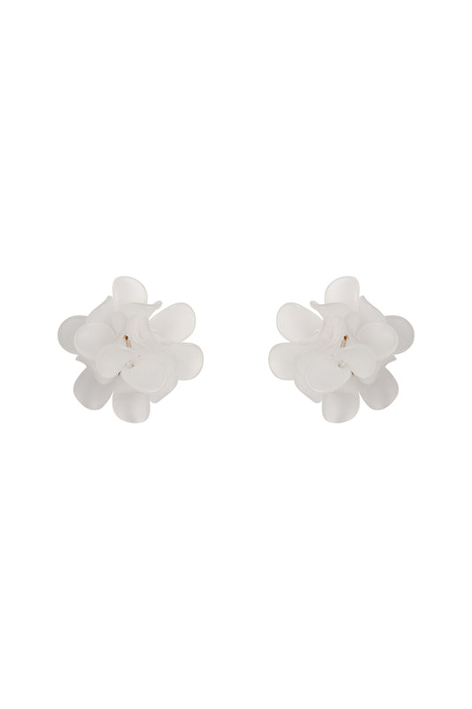 Acrylic Flower Petals Post Stud Earrings