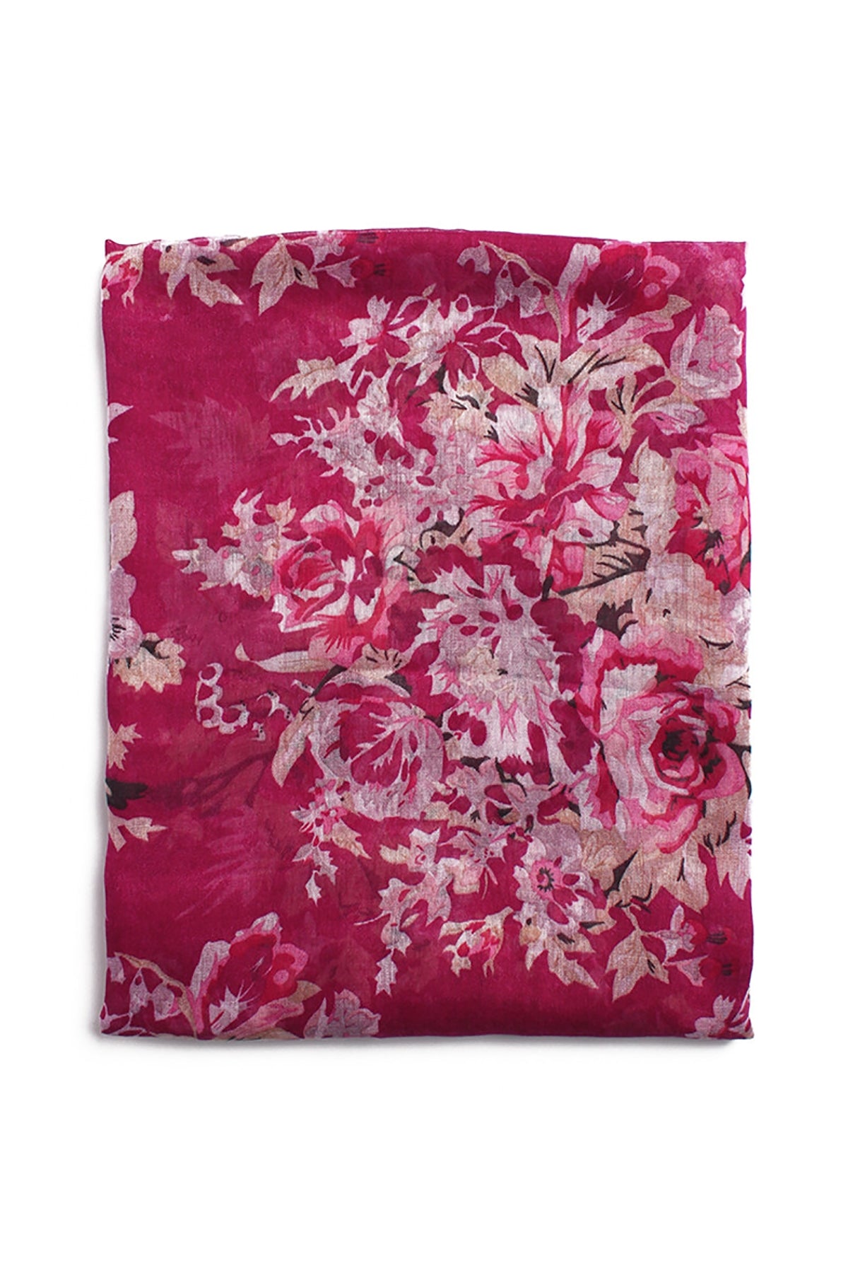 Burgundy Floral Infinity Scarf