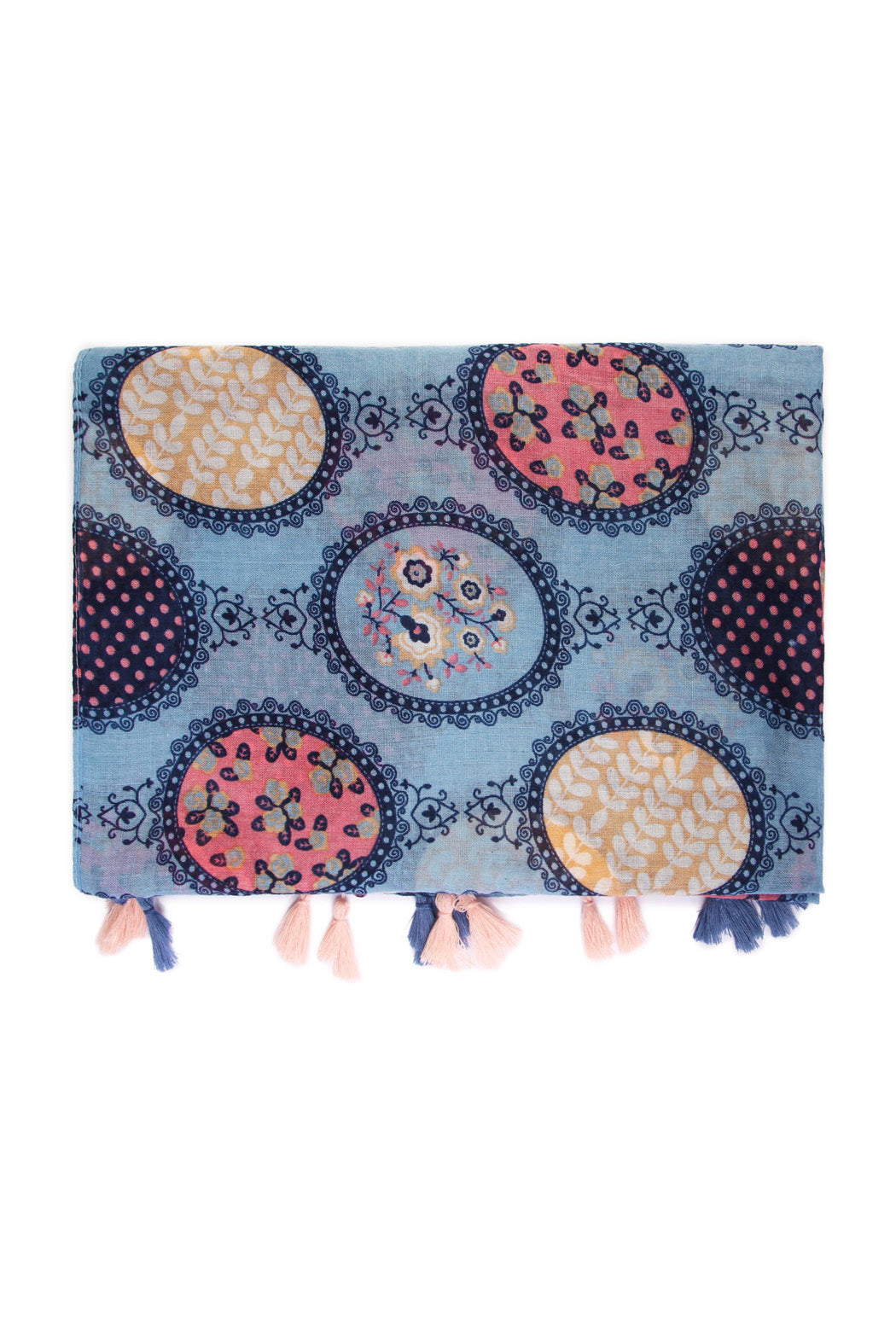 Multi Printed Oblong Scarf
