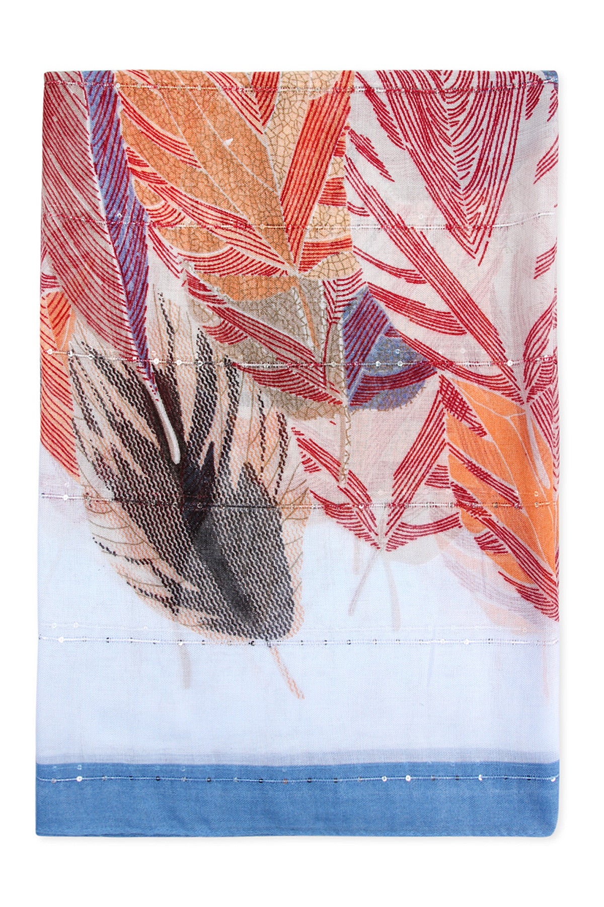 Printed Fringe Scarf