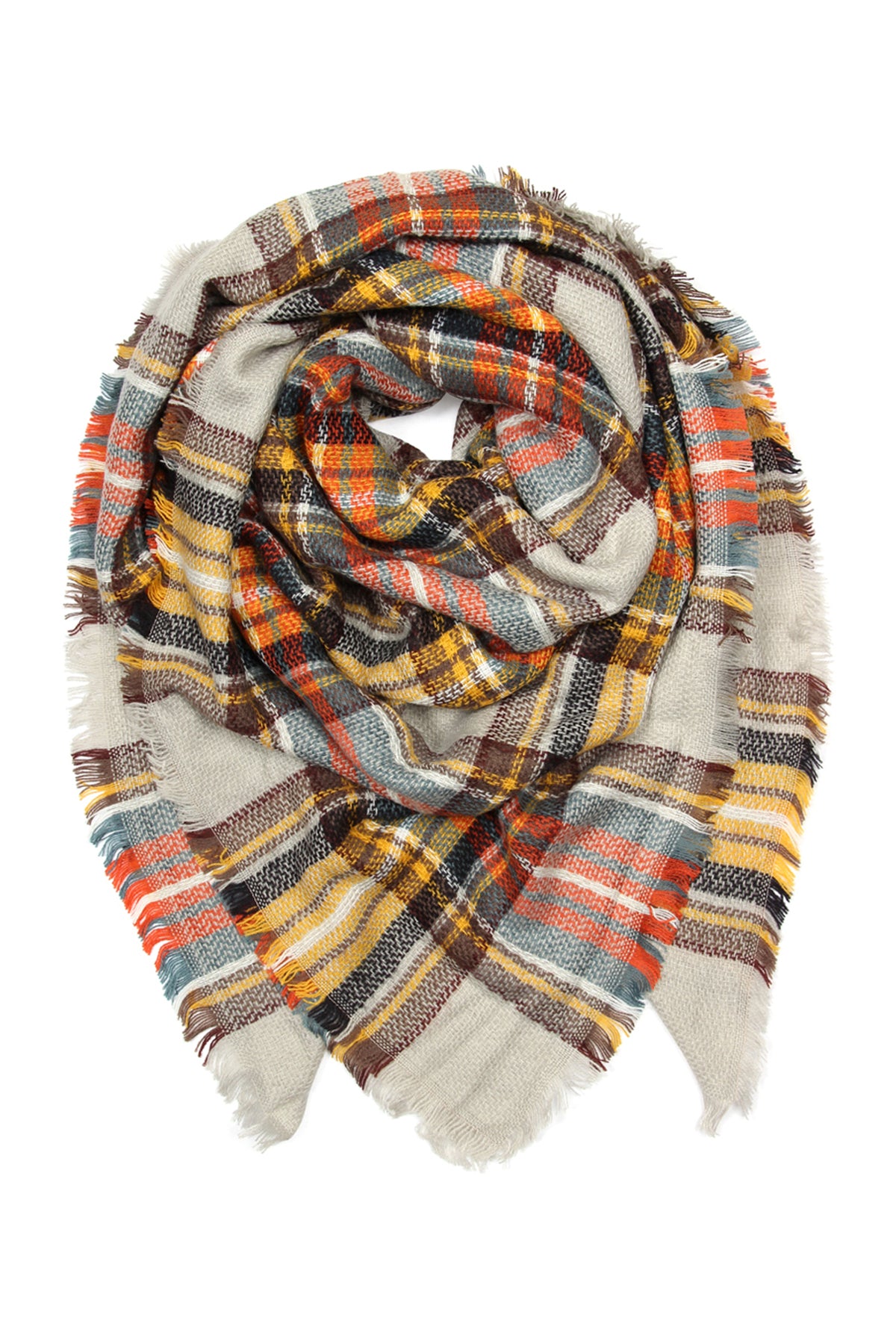 Fringe Blanket Scarf for Winter