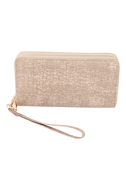 Double Zipper Fashion Wallet