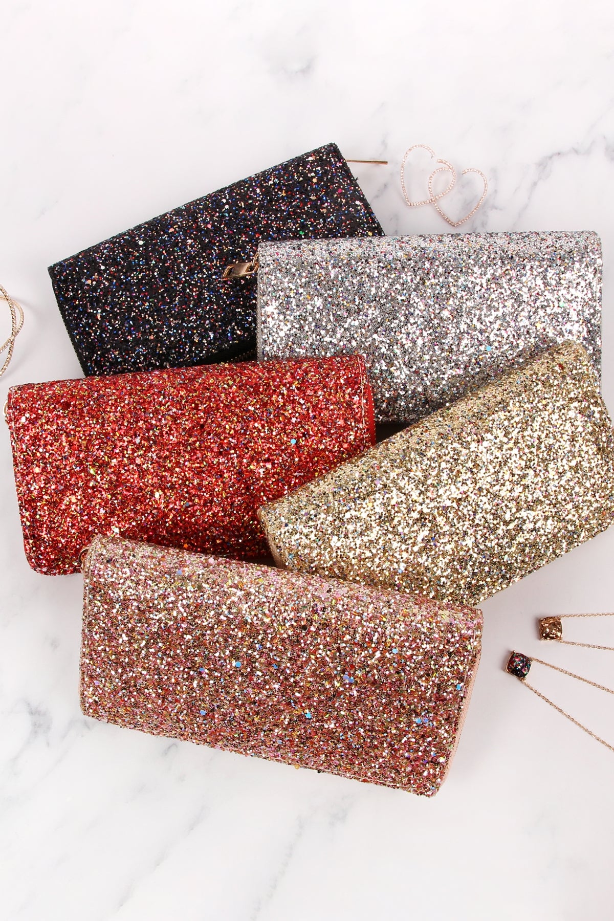 Glitters Zipper Wallet