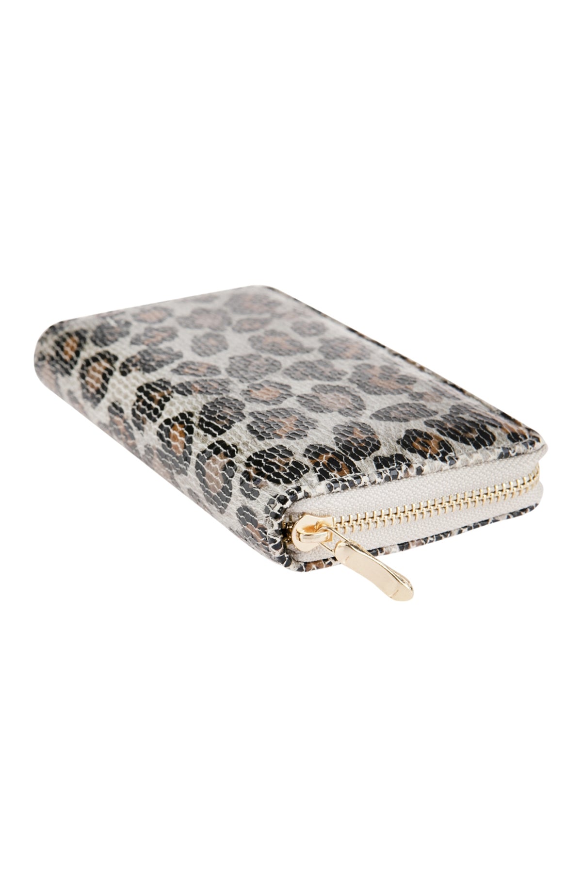 Leopard Leather Single Zipper Wallet / 6PCS