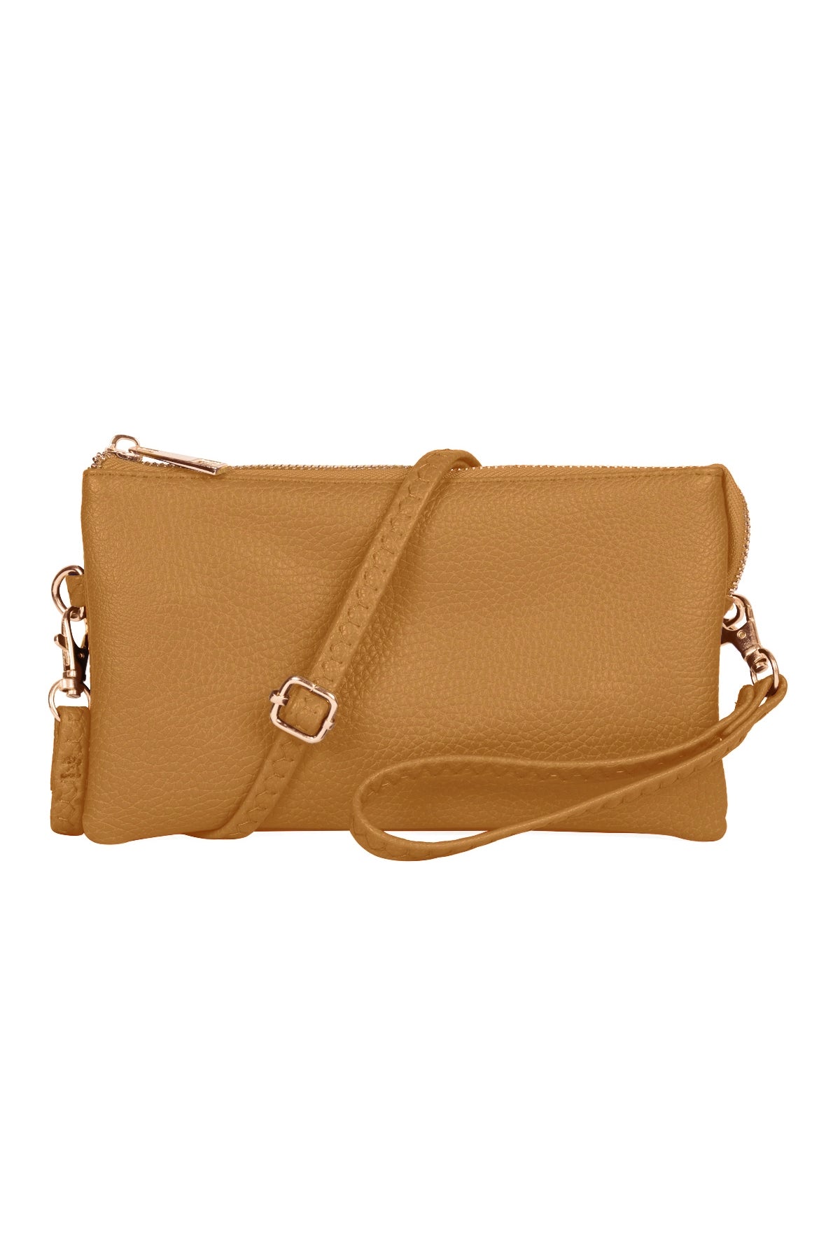 Leather Crossbody Bag With Wristlet