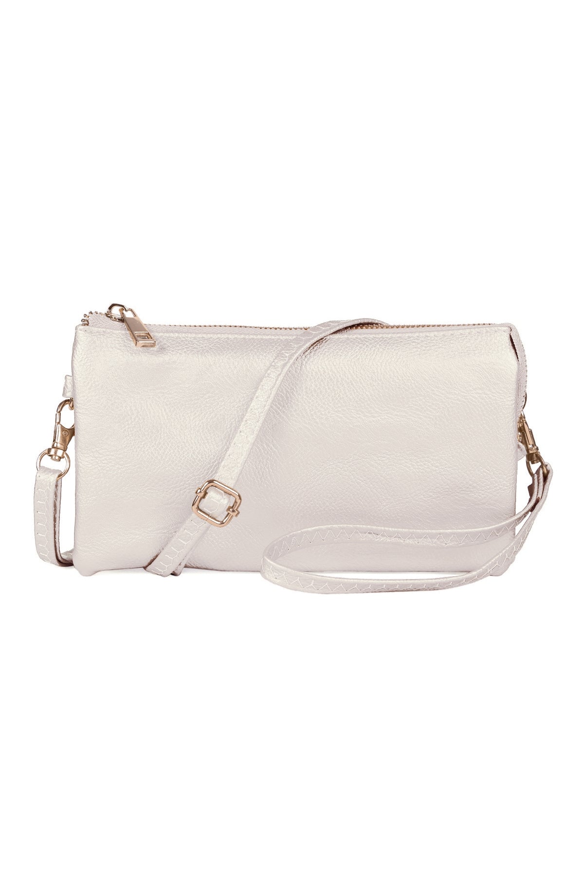 Leather Crossbody Bag With Wristlet