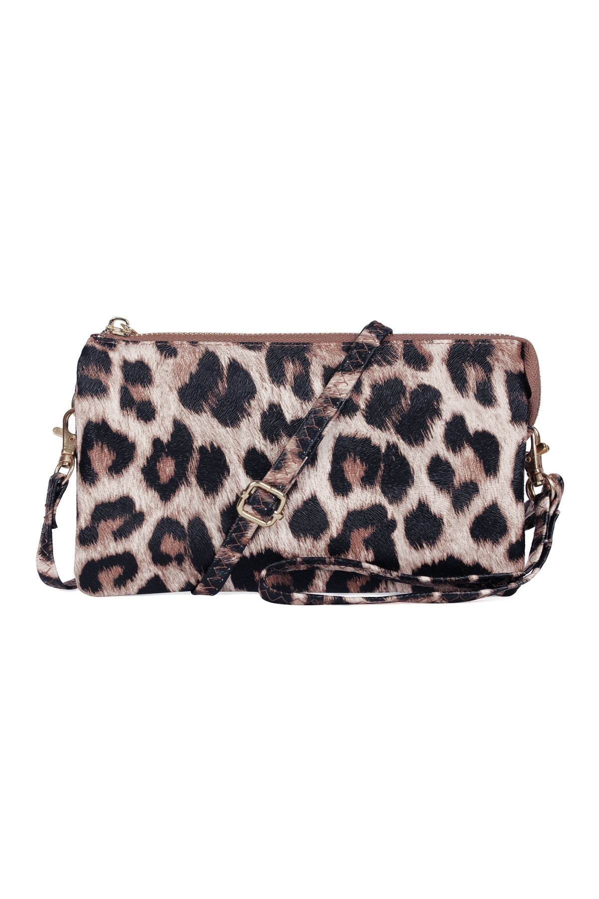 Leather Crossbody Bag With Wristlet