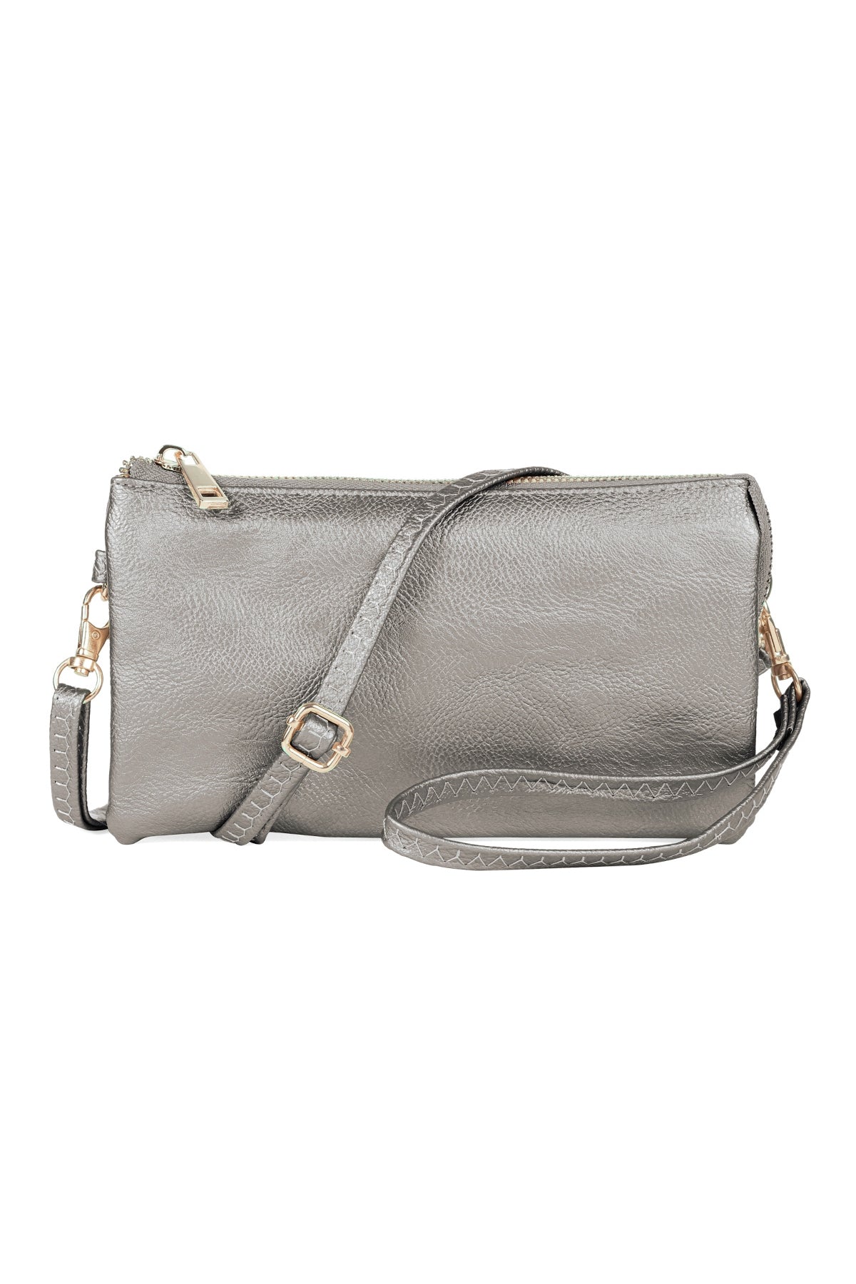 Leather Crossbody Bag With Wristlet